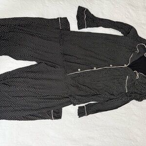 Eberjey Black Polka Dot Pajama Set